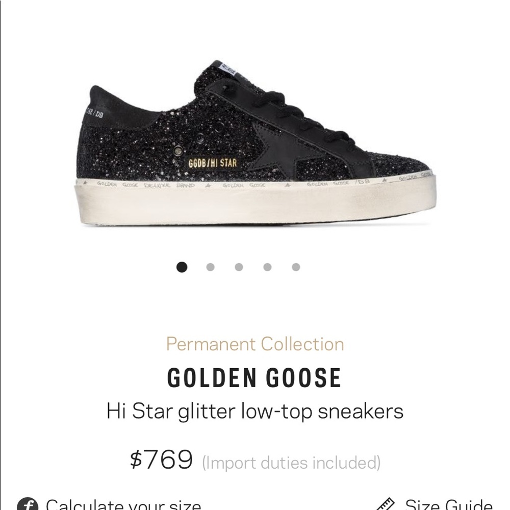 Golden goose high stars size 38 NWOT